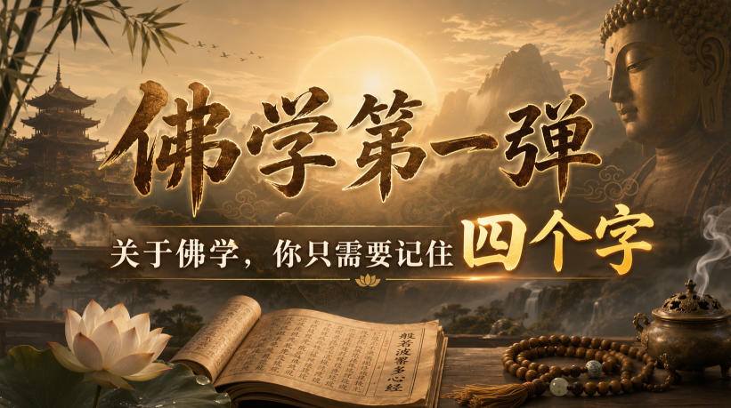 付费文章：佛学第一弹，关于佛学，你只需要记住四个字-九节课
