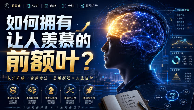 付费文：如何拥有让人羡慕的前额叶？-九节课