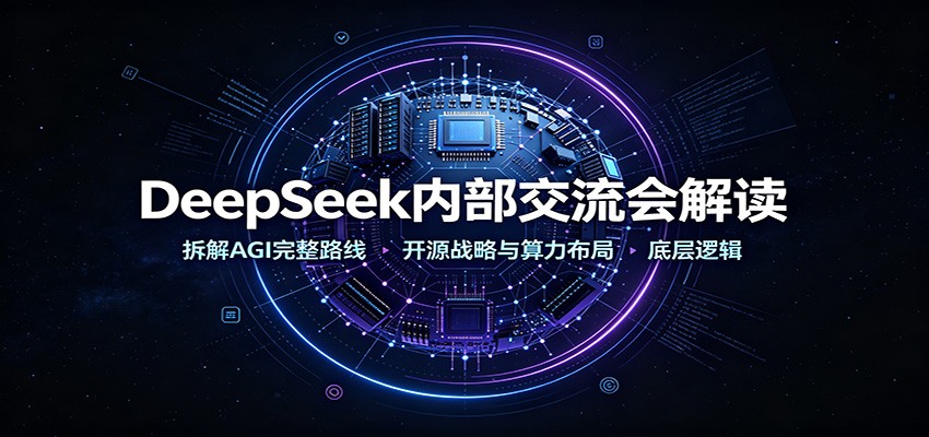 DeepSeek内部交流会解读：拆解AGI完整路线，开源战略与算力布局底层逻辑-九节课