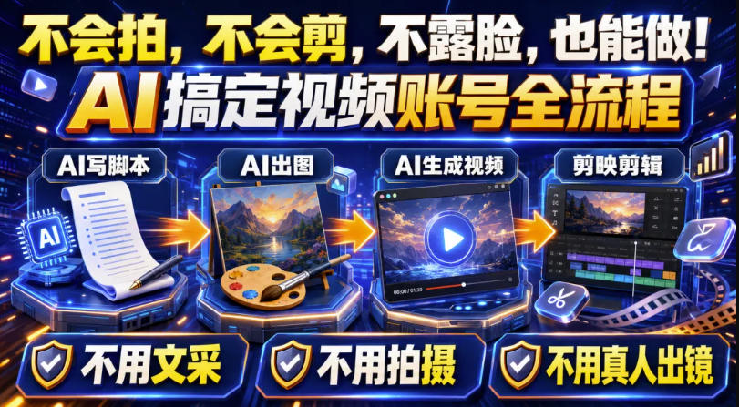 AI短视频起号实战项目，用AI做视频起号，45天涨粉12W，一条广告8.5k，广告接到手软，引流、变现两不误！-九节课