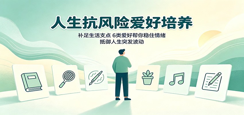 人生抗风险爱好培养：补足生活支点，6类爱好帮你稳住情绪，抵御人生突发波动-九节课