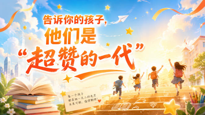 某付费社群专属文章：告诉你的孩子，他们是“超赞的一代”。-九节课