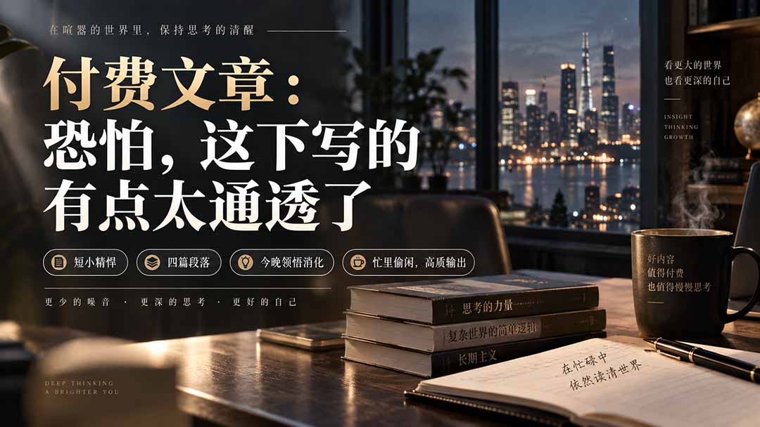 （20317期）灏泽付费文章：恐怕，这下写的有点太通透了-九节课