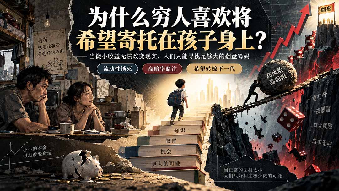（20318期）社群精品文章：为什么穷人喜欢将希望寄托在孩子身上？-九节课
