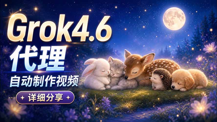 （20560期）Grok 4.6 代理自动制作视频！从提示词到成片全流程详细分享｜AI Agent 实操分享-九节课