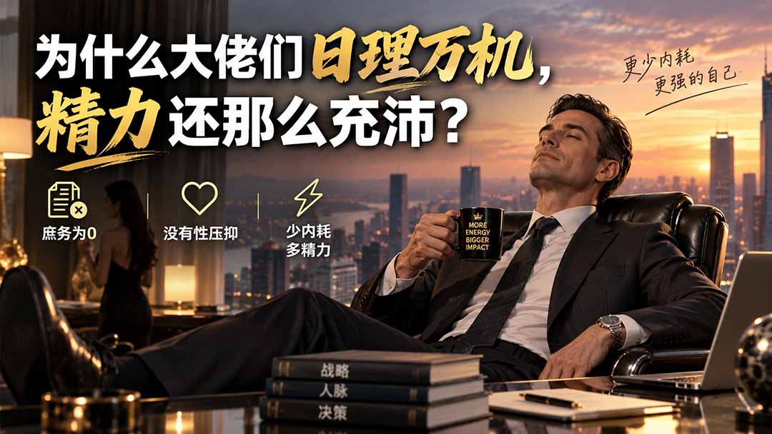 （20244期）付费文章：为什么大佬们日理万机，精力还那么充沛？-九节课