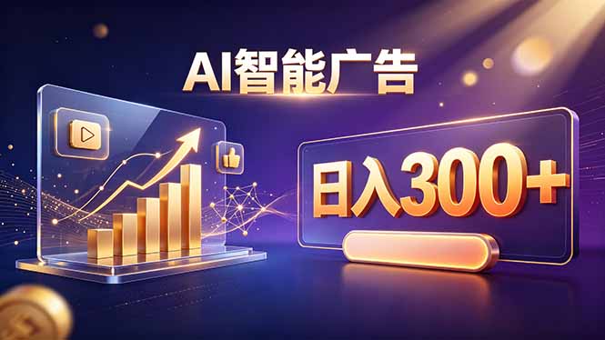 （20233期）不露脸、不直播，AI 智能广告日入 300 + 是怎么做到的？-九节课