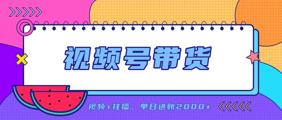 （20344期）日入2000+的副业，视频号带货，一部手机改写人生篇章，无需投资-九节课