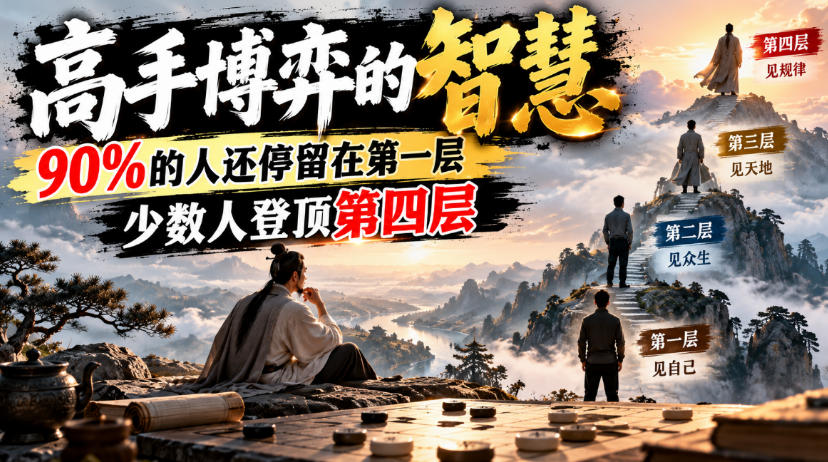 付费文章：高手博弈的智慧，90%的人还停留在第一层，少数人登顶第四层-九节课