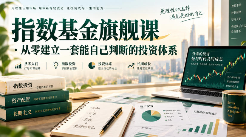 指数基金旗舰课·从零建立一套能自己判断的投zi体系-九节课
