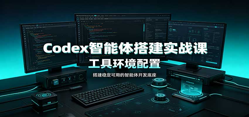 Codex智能体搭建实战课：工具环境配置，自定义技能开发，多业务自动化教学-九节课