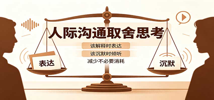 人际沟通取舍思考：分清解释与沉默边界，拿捏职场生活沟通分寸减少情绪内耗-九节课