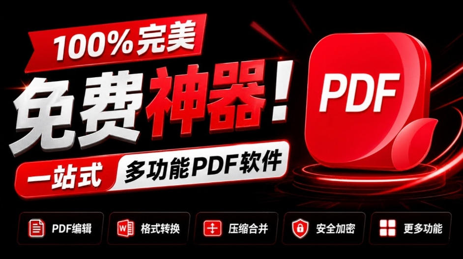 100%完美免费神器！一站式多功能PDF软件，支持PDF格式转换压缩编辑等，简约无广告，太Nice了JOPDF-九节课