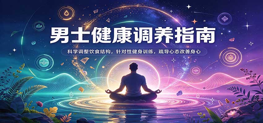 男士健康调养指南：科学调整饮食结构，针对性健身训练，疏导心态改善身心-九节课