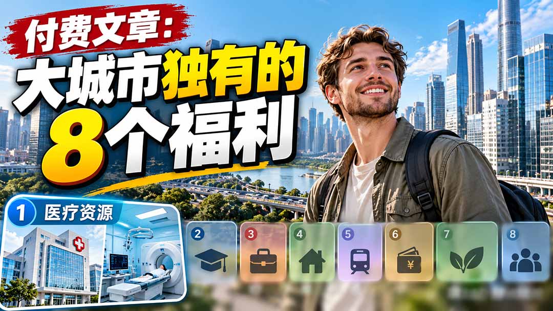（20848期）付费文章：大城市独有的8个福利-九节课