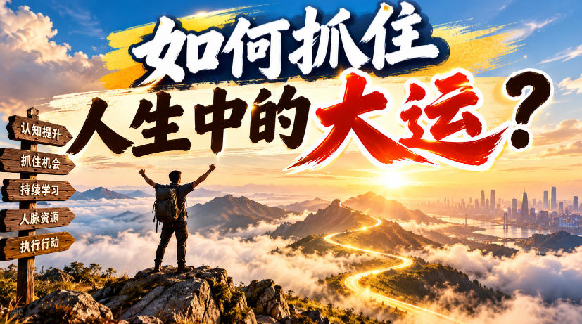 某公众号付费文章：如何抓住人生中的大运？-九节课