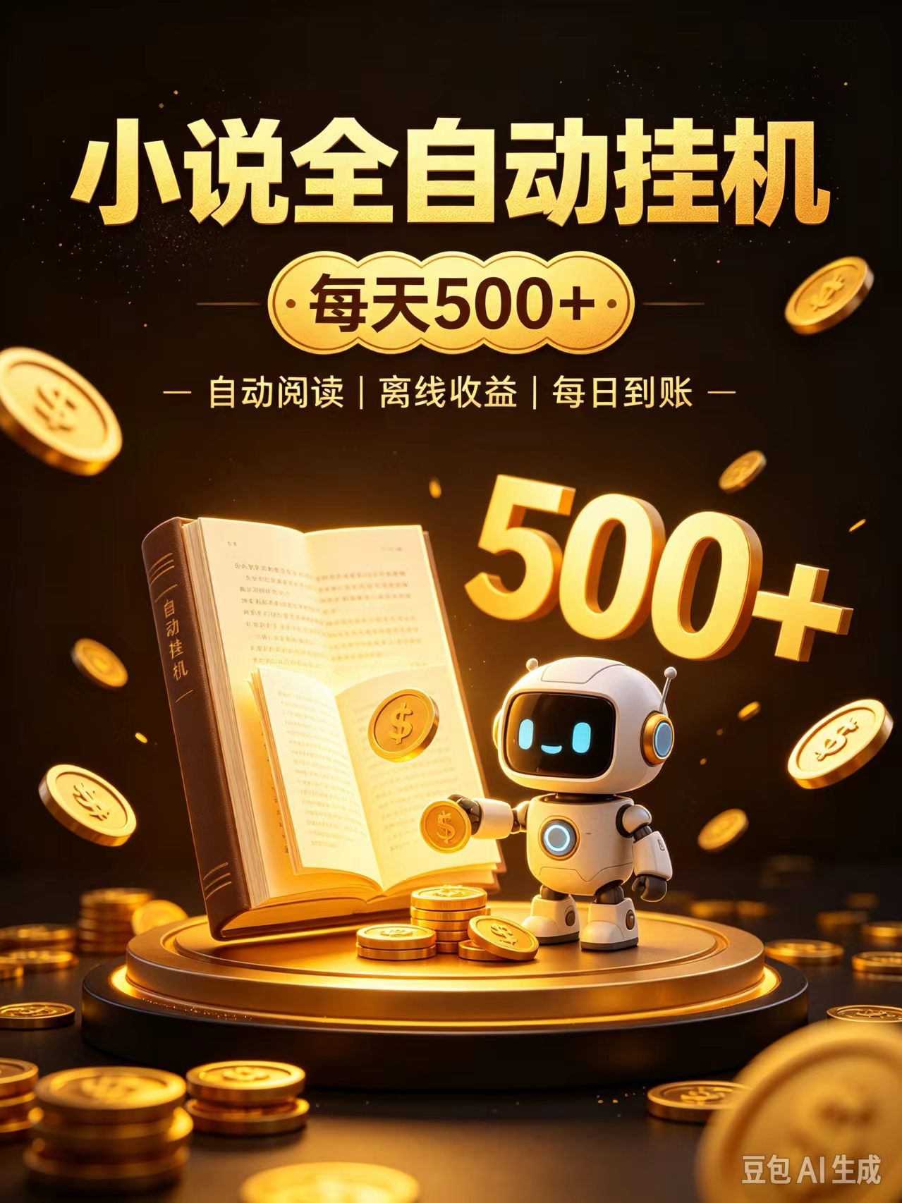 番茄全自动小说0门槛副业，日入300+，躺赚稳定风口项目-九节课