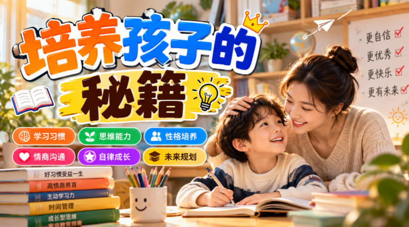 某公众号付费文章：培养孩子的秘籍-九节课
