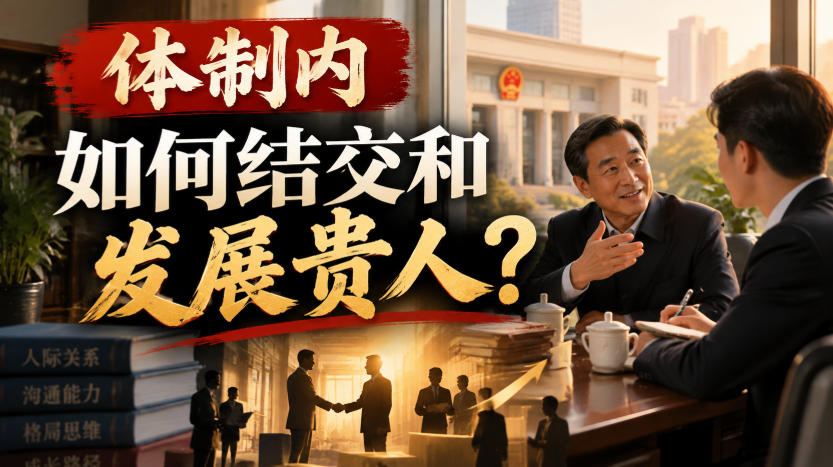 某公众号付费文章：体制内，如何结交和发展贵人?-九节课