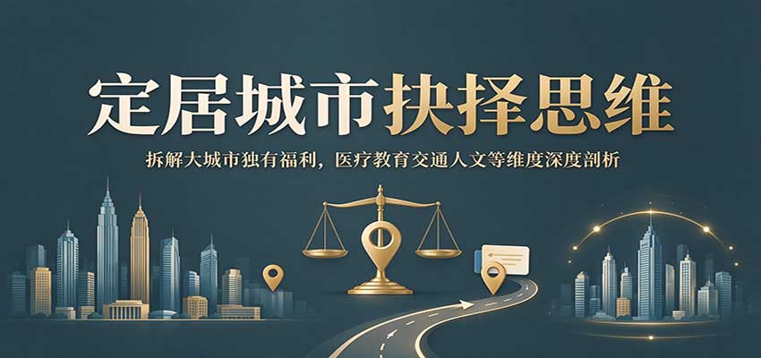 定居城市抉择思维：拆解大城市独有福利，医疗教育交通人文等维度深度剖析-九节课