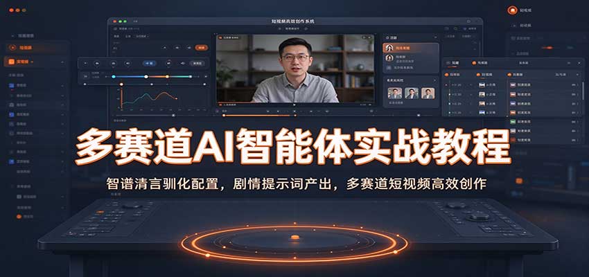多赛道AI智能体实战教程：智谱清言驯化配置，剧情提示词产出，多赛道短视频高效创作-九节课
