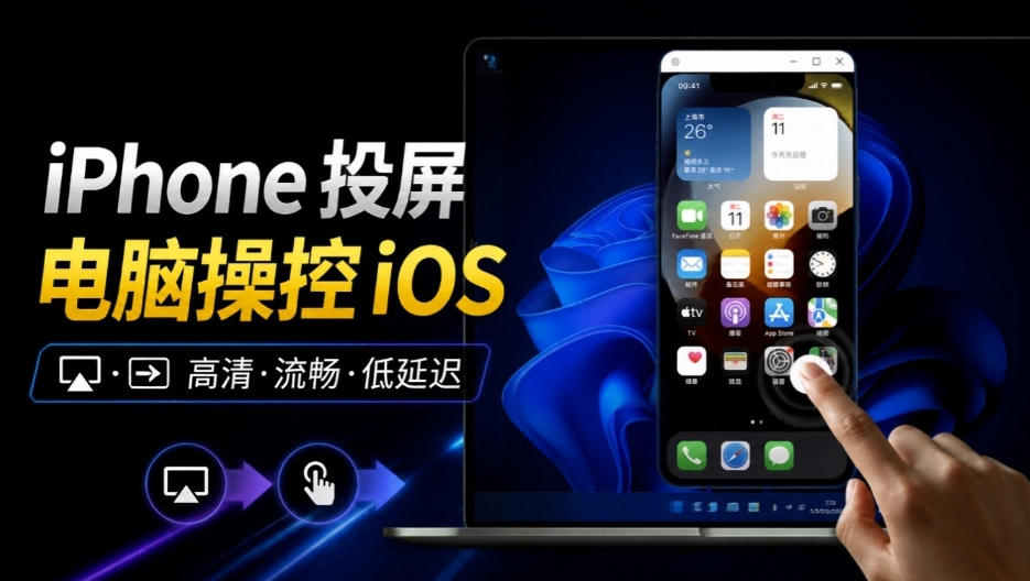 iPhone投屏到Windows电脑，还支持操控IOS系统，多台设备能同时上屏，有点意思iPhoneMirror-九节课