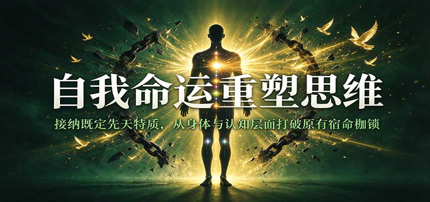 自我命运重塑思维：接纳既定先天特质，从身体与认知层面打破原有宿命枷锁-九节课