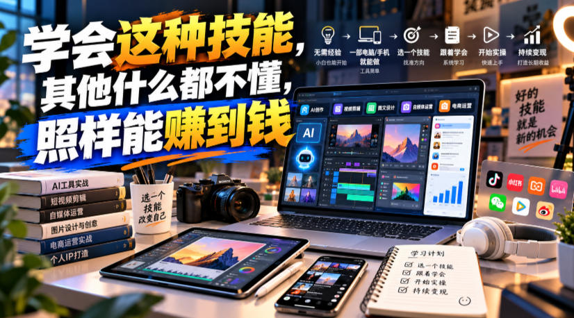 某公众号付费文章：学会这种技能，其他什么都不懂，照样能賺到钱-九节课